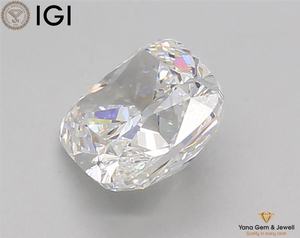 เพชร CVD ที่เพาะเลี้ยงในห้องปฏิบัติการ ได้รับการรับรองจาก IGI สี E ความสะอาด VS1 รูปทรงสี่เหลี่ยมคุชชั่น น้ำหนัก 5.51 กะรัต เหมาะสำหรับเครื่องประดับงานแต่งงานของดีไซเนอร์ - Product Image 5