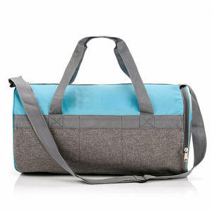 Gray Oxford Polyester Gym Duffel <b>Bag</b> Adjustable Strap Zipper Closure Unisex Casual Fitness <b>Bag</b> 20-<b>30L</b> Capacity Durable Design - Product Image 2