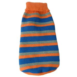 Maglione Polo per Cani a Righe in Maglia Pesante, Abbigliamento Alla Moda per Animali Domestici - Product Image 4