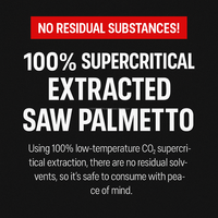 Complément OEM Supercritical Saw Palmetto Zinc Acide Laurique Capsules pour Hommes Adultes Soutien Santé de la Prostate 500mg 30 Capsules Molles