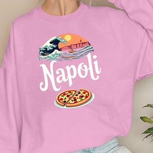 Sudaderas de mujer diseño Napoli Wave y pizza - Product Image 4