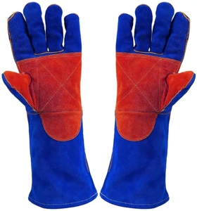 Guantes de Seguridad de Cuero para Soldadura Industrial y de Construcción, Resistentes a Vibraciones y Calor, de Alto Rendimiento - Product Image 4