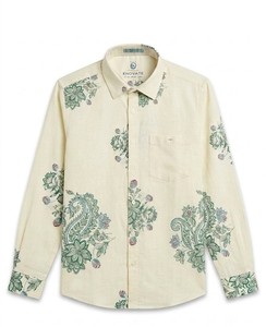 Chemise en lin imprimée pour homme Enovate - Product Image 4