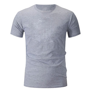 Camiseta Formal de Cuello Redondo para Hombre, 100% Algodón, Venta al Por Mayor, Fabricada en Fábrica, Logotipo Personalizado, MOQ Bajo, Precio Bajo, Transpirable, Anti-Pilling, Corte Holgado - Product Image 2