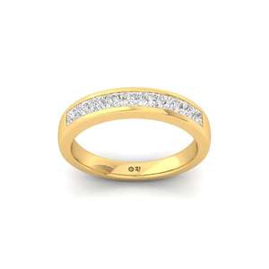 Anillo de Diamantes Cultivados en Laboratorio, Minimalista y de Lujo, en Plata de Ley 925 con Acabado en Oro de 10K para Mujer - Product Image 5