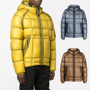 Men's Winter Hooded Puffer Jacket Thick Down Filled Quilted <b>Coat</b> Windproof Casual Outdoor Wear Regular Fit Full Zip Solid Color - Product Image 3