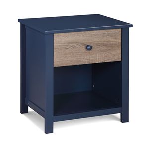 Comodino Connelly blu notte/Vintage noce - Product Image 3