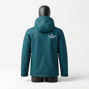 Veste de pluie imperméable à capuche zippée intégrale pour homme, légère et performante pour le sport en extérieur - Product Image 6