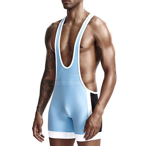 Wrestling <b>Singlets</b> <b>For</b> <b>Men</b> Gym Training Practice Matches And Competition Comfortable And Durable Sportswear - Product Image 5