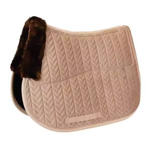 Tapis de selle respirant tout usage, vert, matelassé, doublé en polycoton, rembourré en polyester, équipement d'équitation - Product Image 4