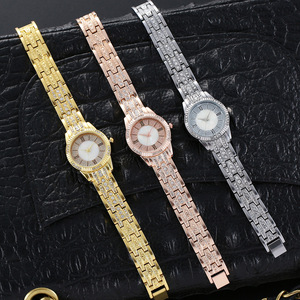 8498 Luxury Woman <b>Bling</b> Hip Hop <b>Watches</b> Fashion <b>Ladies</b> <b>Watches</b> With Bracelets - Product Image 6