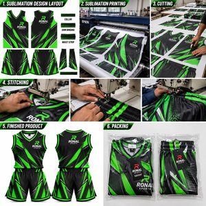 Maillots de basket-ball personnalisés et maillots de basket-ball réversibles, uniformes de basket-ball sur mesure, uniformes en tissu polyester - Product Image 5