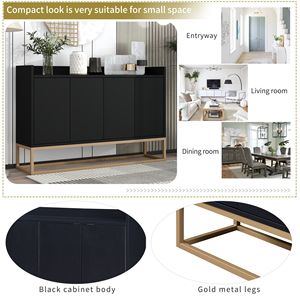 Credenza Moderna ed Elegante con Ampio Spazio di Archiviazione per Sala da Pranzo o Ingresso - Product Image 4