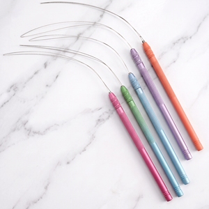 Custom Hair Extension Tool Pulling Loop Tool Hair Extension Loop Applicator Stainless Steel Hair Loop Hair Extension Supplies - Product Image 1