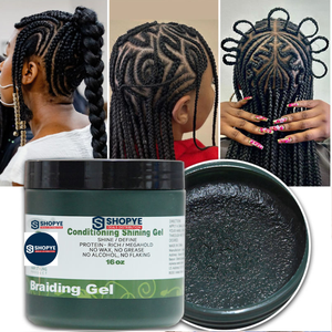 Offre Spéciale – Gel Fixation Forte 16oz 64oz pour Tresses – Lissant & Brillant Unisexe - Product Image 1