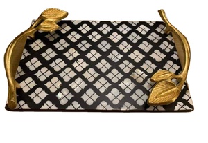 ถาดฝังกระดูกและแม่ของไข่มุกทำมือสง่างามชั่วนิรันดร์เครื่องใช้บนโต๊ะอาหารสุดหรูสำหรับรับประทานอาหารและของขวัญที่บ้าน - Product Image 4