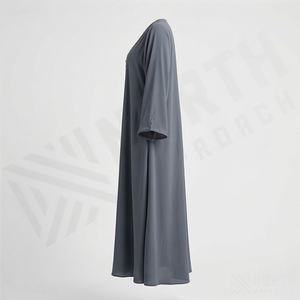 Robe Abaya élégante à manches longues, taille plus, pour toutes les saisons, été, automne, longueur cheville, imprimé léopard, tendance, traditionnelle, musulmane - Product Image 3