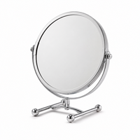 Miroir de maquillage sur pied, miroir de table rond grossissant pour cosmétiques