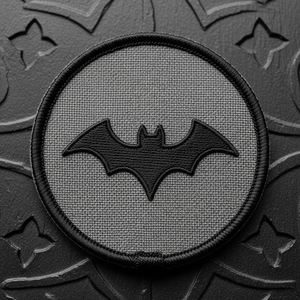 Parches bordados termoadhesivos de murciélago lunar vampiro, apliques redondos góticos de colmillos de luna creciente, personalizados para coser, paquete de insignias al por mayor de 100 unidades - Product Image 4