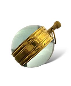 Horloge de bureau/table en laiton CL3 à quartz avec design rustique pour la rentrée scolaire, les maisons de retraite ou le bureau - Product Image 3