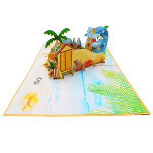 Top Tendance Happy Gnome 3D Pop Up Carte Conception Personnalisée Papier Artisanat du Vietnam Meilleur Vendeur Animal Style Artisanat Cadeaux Artisanat - Product Image 4