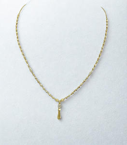 Collares dokiyu con colgante en tono dorado con elegante cadena de cuentas, joyería minimalista tradicional y moderna para uso diario de las mujeres - Product Image 3