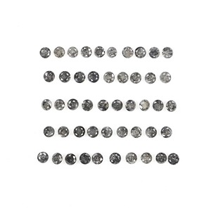 Diamant naturel sel et poivre 1,80 mm, taille ronde, diamant brut, taille brillant rond, pierre précieuse naturelle pour bijoux en gros - Product Image 1