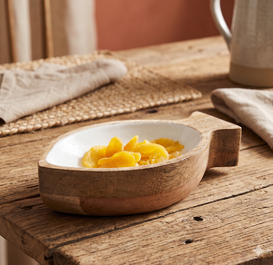 Cuenco de madera de Acacia de fondo plano, vajilla de cocina para restaurante de Hotel, ensaladera, cuenco de sopa de madera entera, cuenco para servir, cuenco de Bambú - Product Image 1