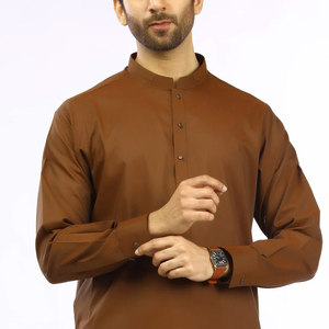 Traje Salwar Kameez Tradicional de Verano para Hombre, Hecho en Fábrica, de Algodón Transpirable de Secado Rápido, Ropa Casual de Alta Calidad, Bandhgala Económico - Product Image 3