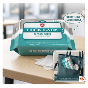 Toallitas Húmedas con Alcohol Luck Lady, Paquete de 25 Unidades, Tela No Tejida de Alta Calidad, Multiusos, Desinfectantes, Precio de Fábrica - Product Image 4