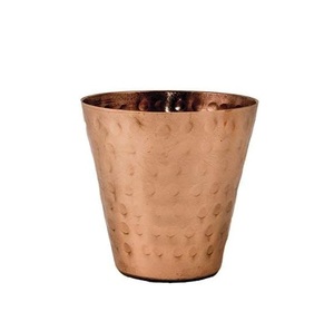 Verre à boire en cuivre pur de marque privée, design traditionnel, durable, pour le bien-être ayurvédique, gobelet de stockage d'eau - Product Image 5