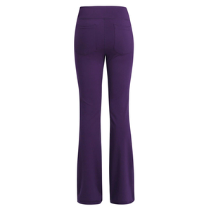 Pantalon de sport évasé taille mi-haute pour femme, tendance, élégant, pour le fitness et le yoga - Product Image 3