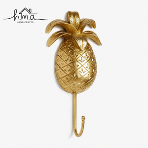 Solid Brass Pineapple Wall Hook Decorative Fruit <b>Coat</b> Hook Towel Holder <b>Robe</b> Hanger Heavy Duty Wall Mounted Home Decor - Product Image 1