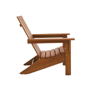 Fauteuil de jardin moderne en teck massif, chaise longue de patio en bois durable pour la détente - Product Image 3