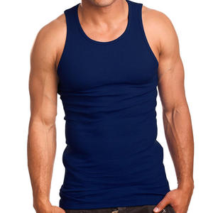 Chaleco deportivo de algodón acanalado de alta calidad para hombre, chaleco informal, sexy, transpirable, ajustado al cuerpo, para fitness y actividades al aire libre. - Product Image 2
