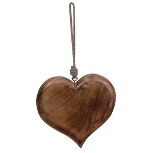 Elegante Adorno Metálico Colgante con Forma de Corazón para Decoración Festiva con Temática Navideña - Product Image 5