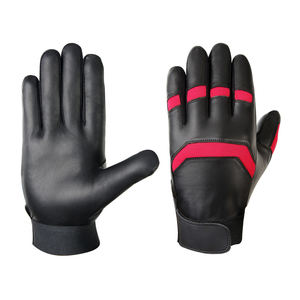 Gants de frappeur de baseball en cuir véritable personnalisés avec logo sur mesure, fermeture auto-agrippante, respirants, séchage rapide, durables, marque personnalisée - Product Image 3