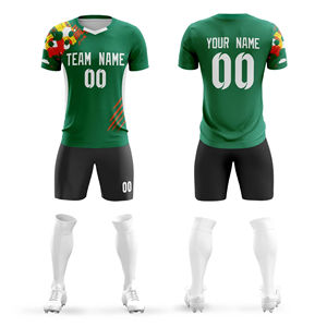 Maillots de football rétro respirants à sublimation, uniformes de football à séchage rapide, fournisseur en gros, couleurs et tailles personnalisables, devant - Product Image 4