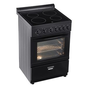 Compact 24 Electric <b>Range</b> Oven with 2.7 Cu. Ft. Capacity Stainless Steel 4-Burner Kitchen Stove Easy to Use Freestanding Oven - Product Image 1