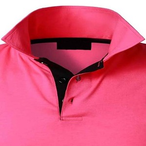 Polo à manches courtes pour homme, couleur unie, décontracté, boutonné devant, coupe classique, style tissé - Product Image 5