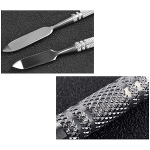 1 pièce Spatule de mélange professionnelle en acier inoxydable à double tête pour couleurs de vernis à ongles, outil de nail art et de design DIY - Product Image 5