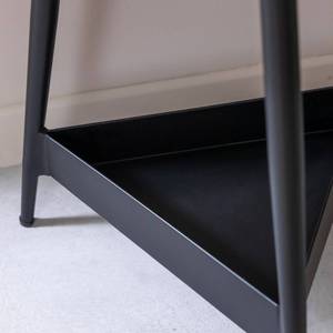 Vandana Lyra Maxima <b>side</b> <b>table</b> in mango wood and <b>black</b> metal - Product Image 4