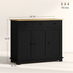 Mobile da Cucina Moderno Indipendente in Legno e Alluminio per Accessori da Cucina o Uso Alberghiero - Product Image 3