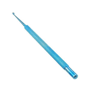 Curetas Quirúrgicas de un Solo Extremo, Adenotomos, Curetas Dérmicas, Cureta para Lupus, Herramienta Médica con Mango Sólido Azul en Forma de Lazo - Product Image 1