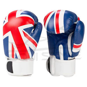 Gants de boxe en cuir PU de qualité supérieure, imprimés sur mesure, noir, blanc, or, OEM, en gros, pour adultes, pour le kickboxing, l'MMA, l'entraînement - Product Image 2