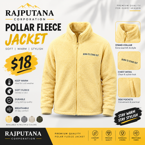 Chaqueta Polar para Hombre, Casual, con Cuello Alto, Cierre de Cremallera, Estampada, Chaqueta Polar Sharpa, Cálida, de Invierno, Manga Larga, Transpirable - Product Image 1