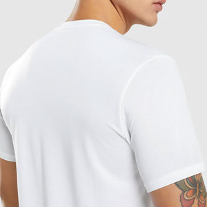 Camisetas de gimnasio para hombre de secado rápido, cómodas, estampadas, MOQ bajo, ropa deportiva para hombre, camisetas de gimnasio para hombre, corte holgado, 100% algodón - Product Image 4