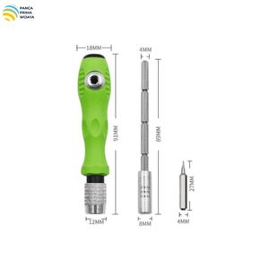 Jeu de tournevis de précision magnétique 32-en-1 de haute qualité en acier CR-V avec manche en plastique ABS, kit d'outils de réparation pour téléphones, électronique et bricolage - Product Image 2