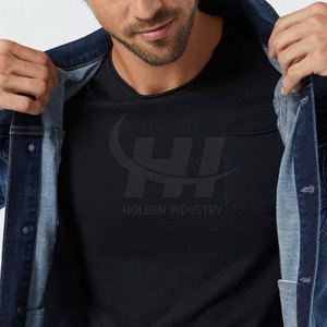 Custom Design Wholesale <b>Men</b> Jeans <b>Jacket</b> Best Quality Cheap Price <b>Men</b> Jeans <b>Jacket</b> OEM Fashion <b>Men</b> Jeans <b>Jacket</b> - Product Image 3