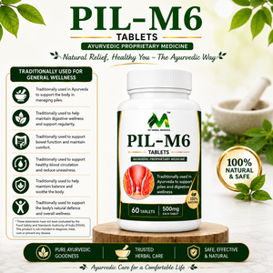 MY HERBALS PIL-M6 Fórmula Herbal Ayurvédica Kutaj Daruharidra Chitraka, Tabletas de 500 mg para el Bienestar Digestivo e Intestinal (Alimentación) - Product Image 6